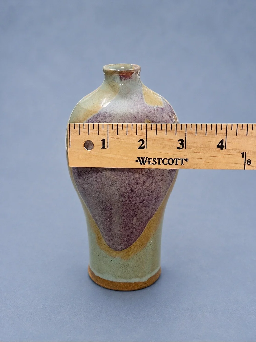 Ruth Stein for Diane Love NYC Studio Art Pottery Vase Signed Multicolor 7”